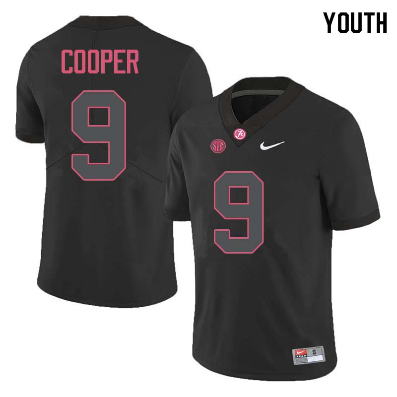 Alabama Crimson Tide Youth Amari Cooper #9 Black NCAA Nike Authentic Stitched College Football Jersey FK16T23GT